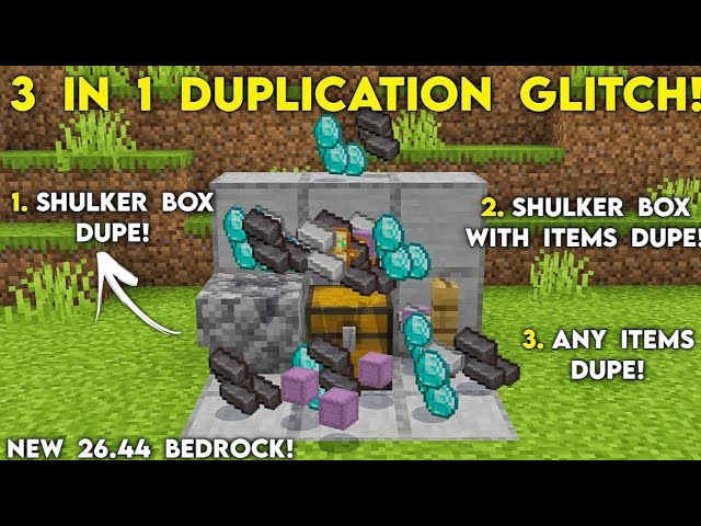 NEW 26.44 DUPLICATION GLITCH in Minecraft Bedrock! (100% SURVIVAL)