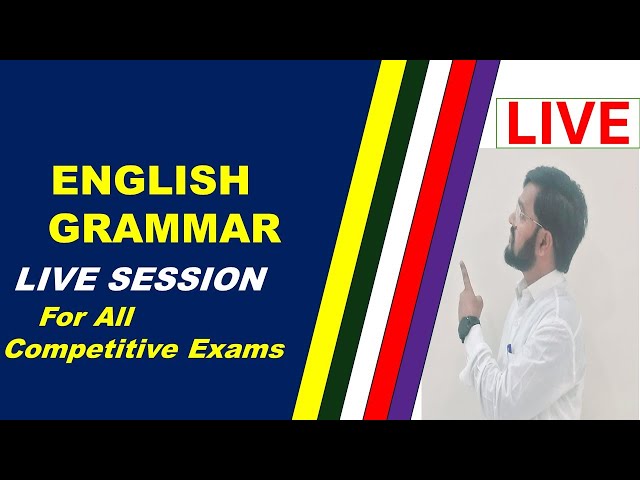 English Grammar  LIVE  Session