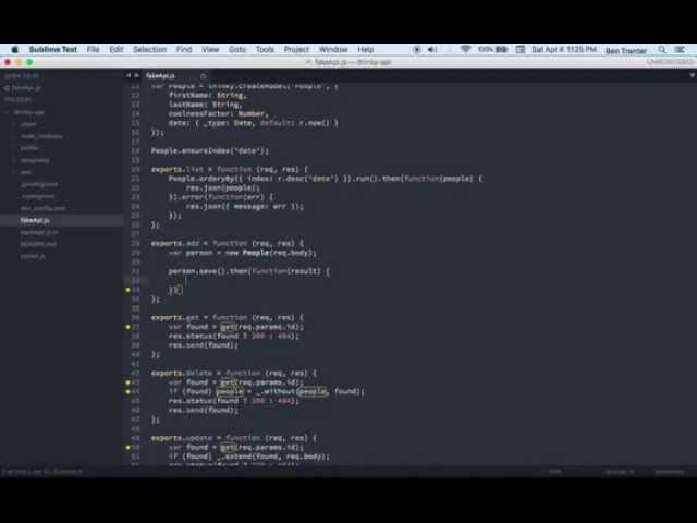 A Simple REST API with Express, RethinkDB, and Thinky