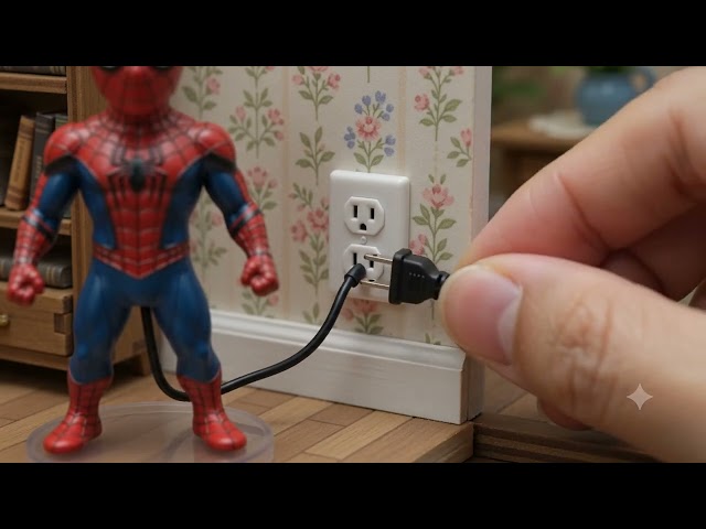 Unboxing a Tiny Working Spider-Man! 🕷️✨ #Miniature #ASMR 