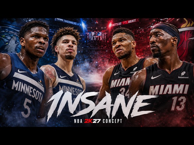 LaMelo & ANT vs Giannis & Bam! TOO INSANE 🔥 NBA 2K27 Concept