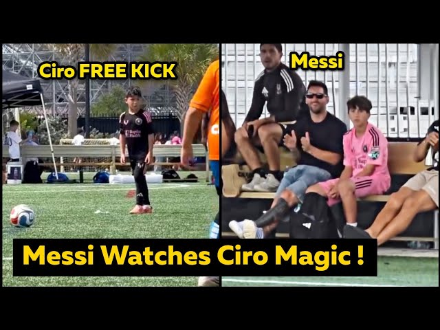 Messi stunned by Ciro brilliant curled FREE KICK for Inter Miami academy