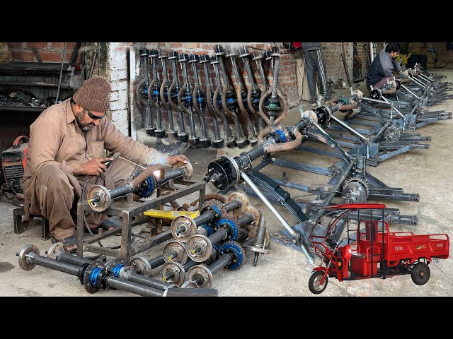 Unbelievable! How Industrial Loader Rickshaw Axles Are Made | Real Factory Work | How It's Made