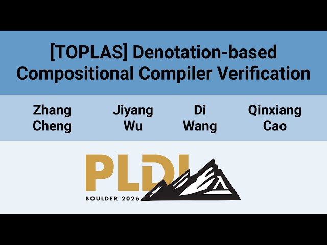 [PLDI'26] [TOPLAS] Denotation-based Compositional Compiler Verification