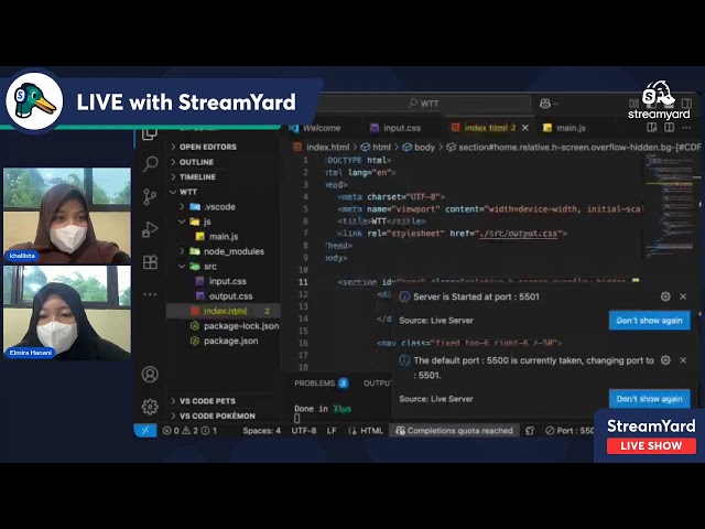 Weekend Tech Talk with Hani - Build a Home Section with Tailwind CSS