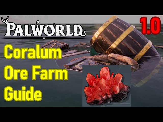 Guía de farmeo de Mineral de Corallium en Palworld, cómo conseguir Mineral de Corallium y Lingote...