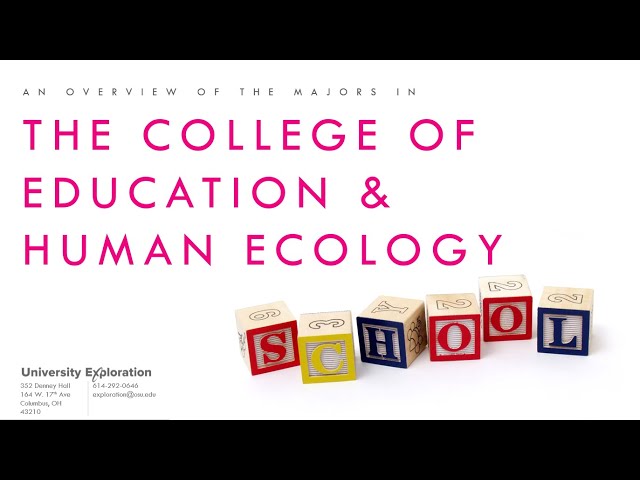 College of Education & Human Ecology Overview Video