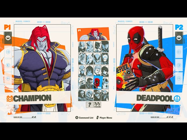 MARVEL Tokon: Fighting Souls - Character Select Screen