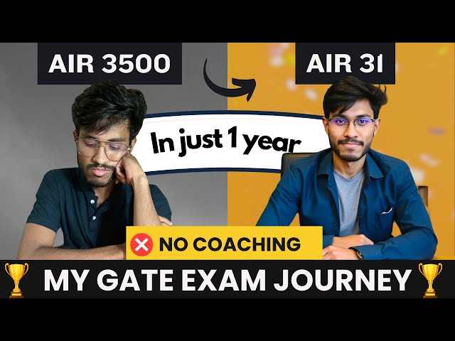 Without Coaching and With College || My SECRETS || Your time to Crack GATE 2025 ||