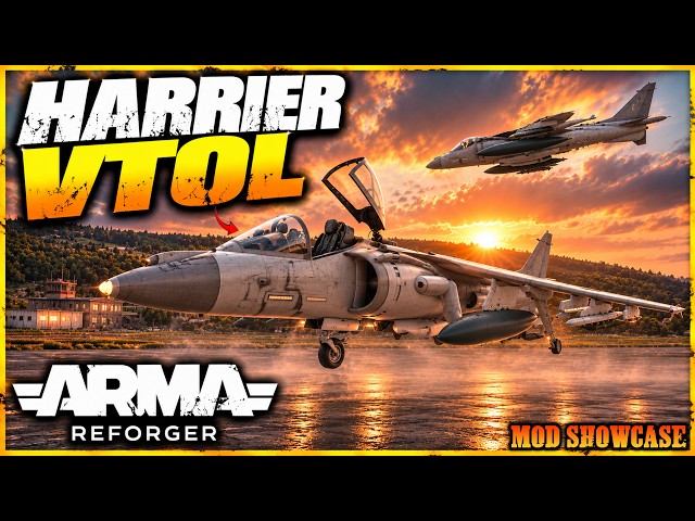 ARMA REFORGER | THE AV-8B HARRIER IS HERE! (VTOL JET MOD)
