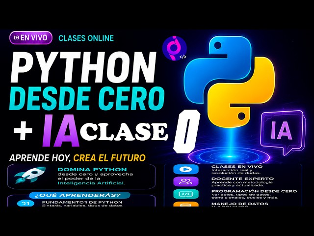 PYTHON DESDE CERO + IA: Clase 0 - Instalación Pycharm Software requerido