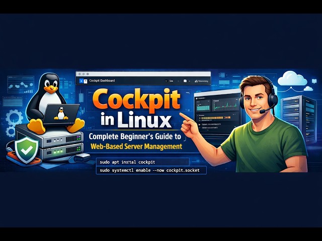 👉 Cockpit in Linux – Complete Beginner’s Guide to Web-Based Server Management