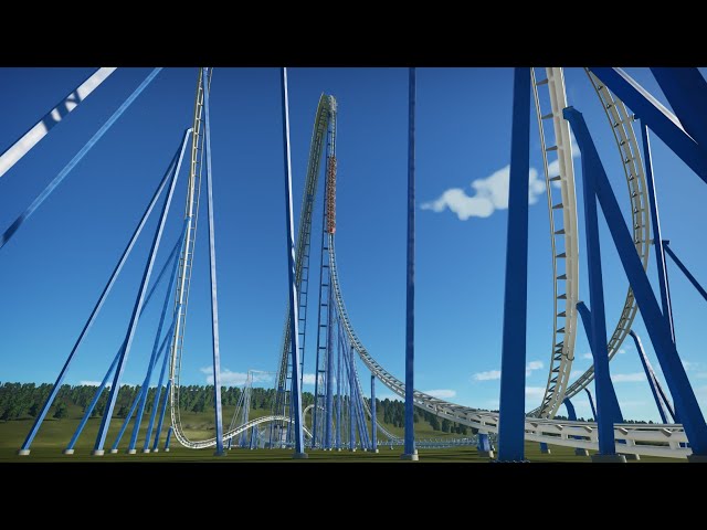 Colossal - Beyond Vertical Drop Intamin Giga Coaster - Planet Coaster (4K POV)