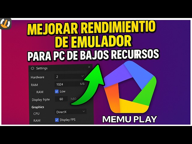 ✅ Improves MEmu Play performance on low-resource PCs