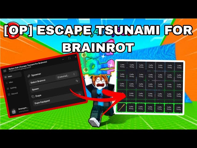 OP MUST TRY ESCAPE TSUNAMI FOR BRAINROT SCRIPT