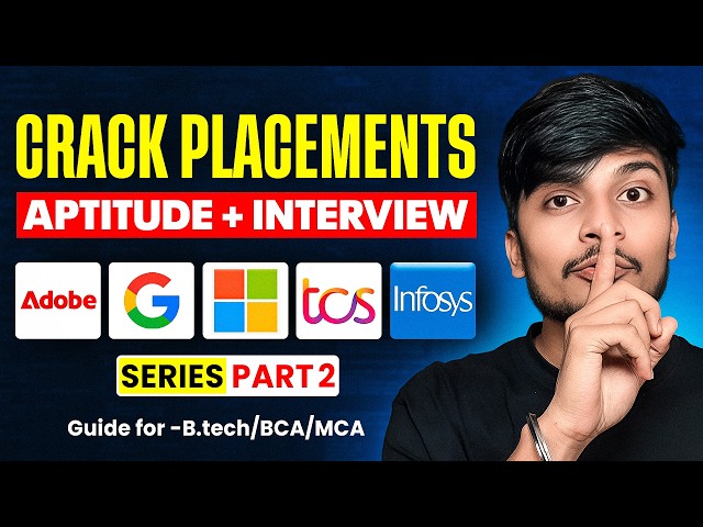 Crack Placements: DSA Round | Interview Preparation Series Part 2