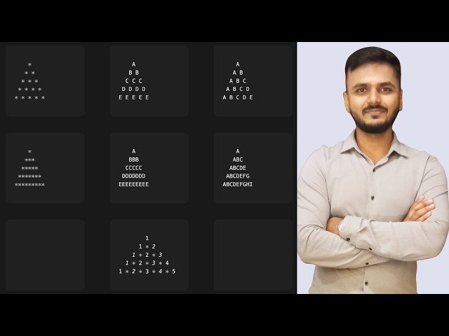 7 Java Pattern Programs: Mastering Nested Loops (Centre Aligned Triangle Patterns)