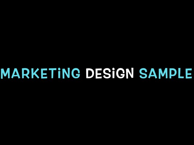 Marketing Sample Website