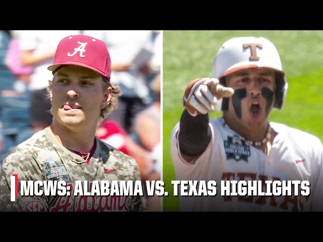 Alabama vs. Texas | Full Game Highlights | Men’s College World Series