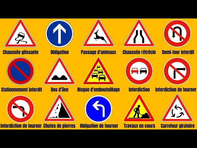 Important road signs you need to know when driving - In French