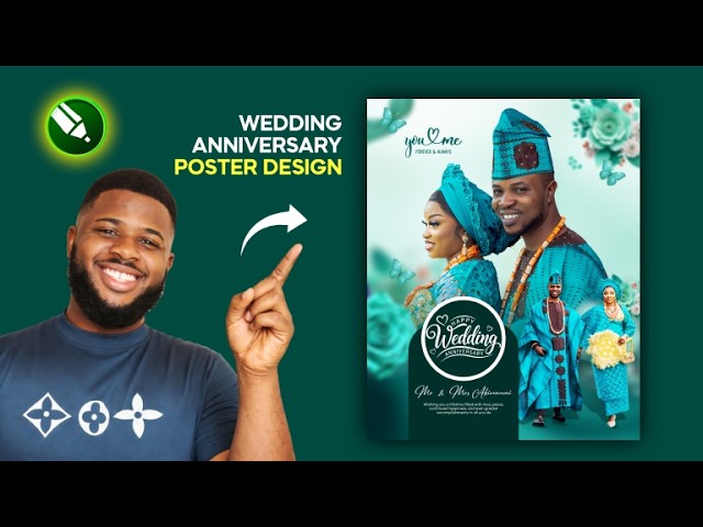 How to Design a Wedding Anniversary Poster in CorelDraw      ||    CorelDraw Poster Design Tutorial