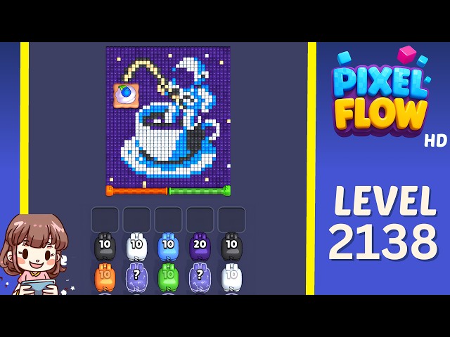 Pixel Flow Level 2138 Solution Walkthrough
