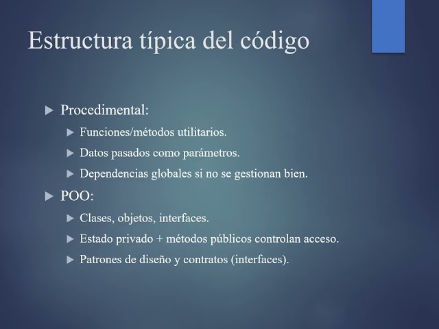 Programación Procedimental vs Orientada a Objetos 🧠 | Diferencias y ejemplos en código