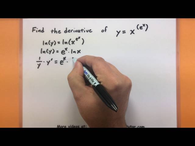 Calculus - How to do logarithmic differentiation
