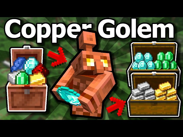 Minecraft 26.2 Copper Golem Guide - Auto Sorter Tutorial, Statues, Automations and More!