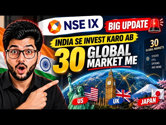 NSE IX Big Update 🚨 21 Hours Trading + 30 Global Markets Access For Indian Investors | NSE IX GA
