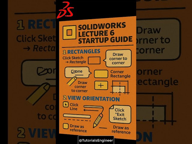 SolidWorks Lecture 6 Beginner  #tutorial #solidworks  #lecture @TutorialsEngineer