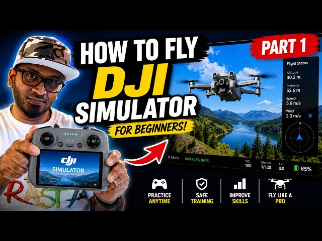 DJI Simulator Tutorial Part 1 | How to Fly DJI Drone Simulator for Beginners (RC 2)