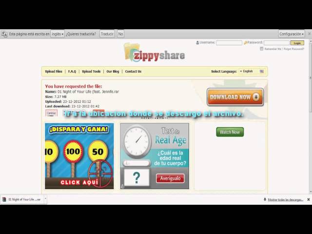 Tutorial como descargar música en zippyshare