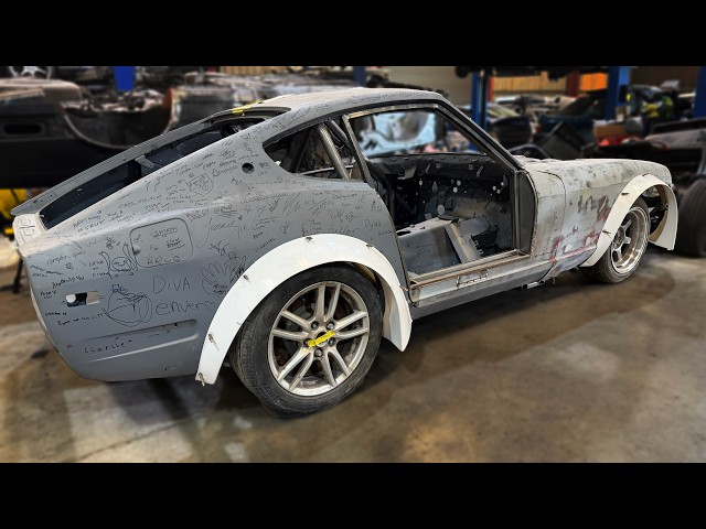 Building the ULTIMATE SEMA Datsun 260Z — Suspension Fabrication, 370Z Cradle & Air Ride!