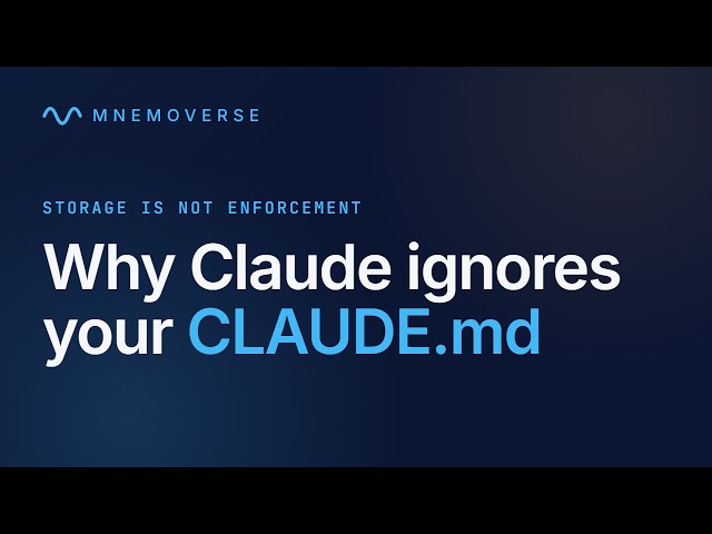 Why Claude ignores your CLAUDE.md