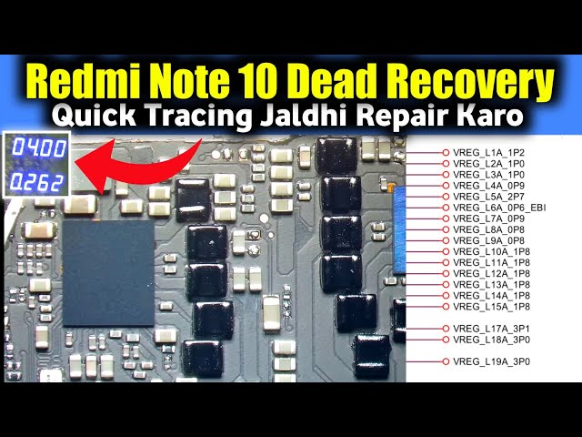 Redmi Note 10 Dead Recovery | Quick Tracing Technic With Practical
