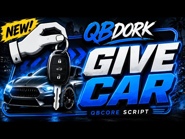 NEW QBCore Give Car Script! | Fast, Lightweight & Easy to Use (FiveM)