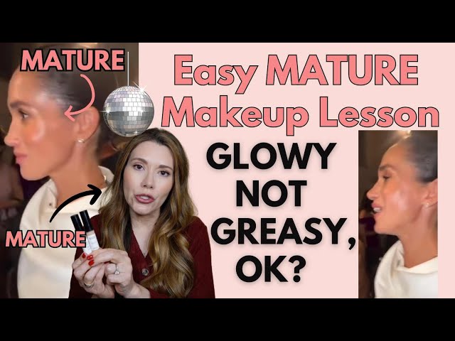 Easy MATURE makeup tips to look natural - NOT SWEATY 🥵 or SHINY 🪩 40/50+