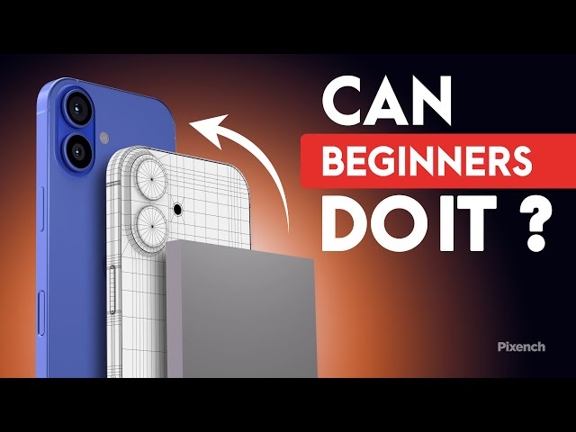iPhone 16 3D Modeling in Maya – 3D Product Design Tutorial @Pixench 