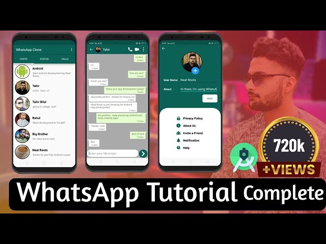 Android  Development Tutorial for Beginners - Complete WhatsApp Chatting App - Chatting app - Hindi