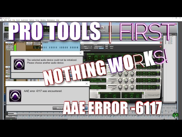 PRO TOOLS | FIRST AAE ERROR -6117 FIX (when you already have an ASIO Interface/ASIO4ALL)