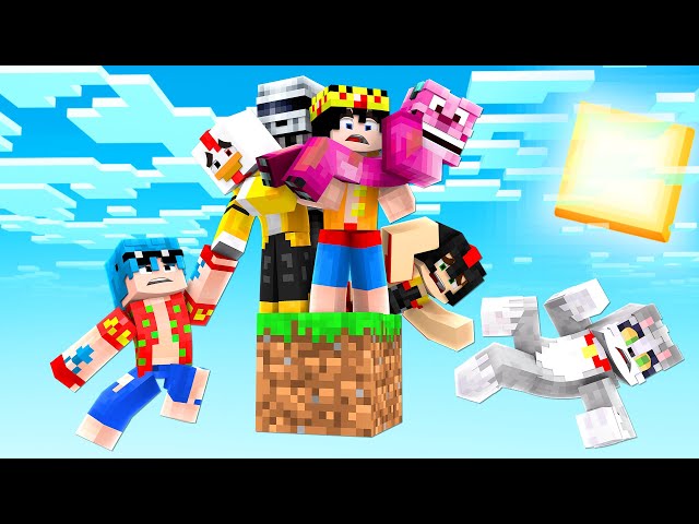 ¡7 COMPAS vs UN BLOQUE en MINECRAFT EXTREMO!