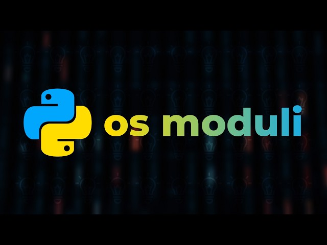 Pythonda OS moduli – Python (boshlang'ichlar uchun) – To'liq kurs [Dasturlash qo'llanmasi]
