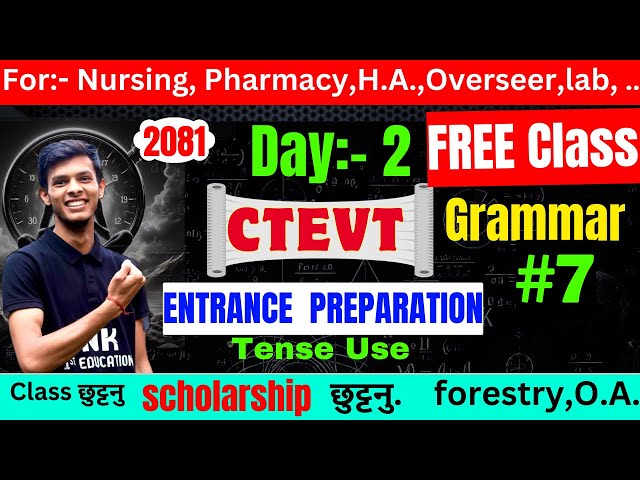 CTEVT Entrance preparation bridge course | ctevt entrance exam model questions 2081