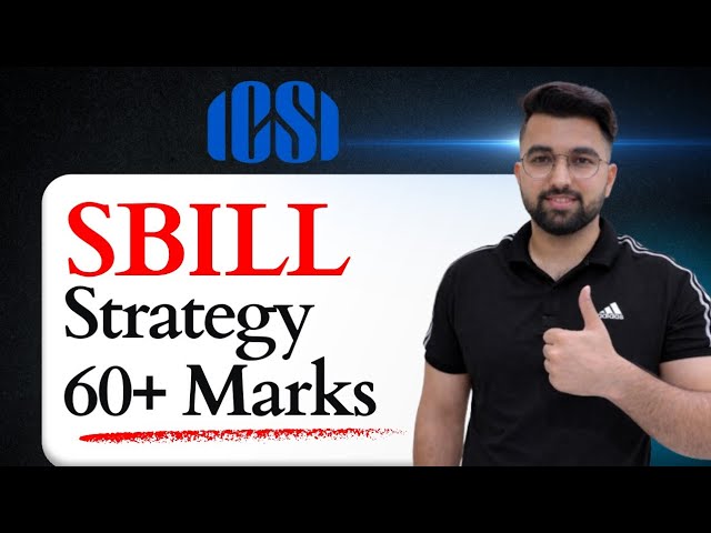SBILL Strategy (60+ marks) || Sahil Arora