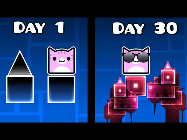 I Spent 30 Days In The Geometry Dash Editor With No Experience