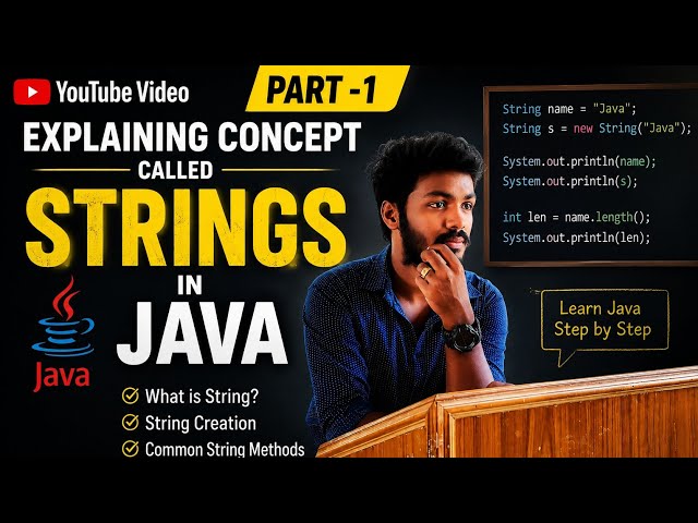 Java Strings Explained in Depth | Core Java Tutorial for Beginners | Part 1 | SRS Tech