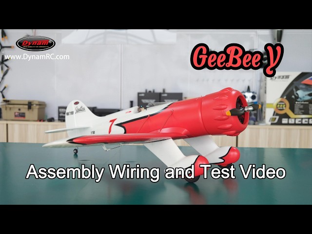 Dynam Gee Bee Y V2 RC Plane Full Assembly, Electronics Setup & Testing