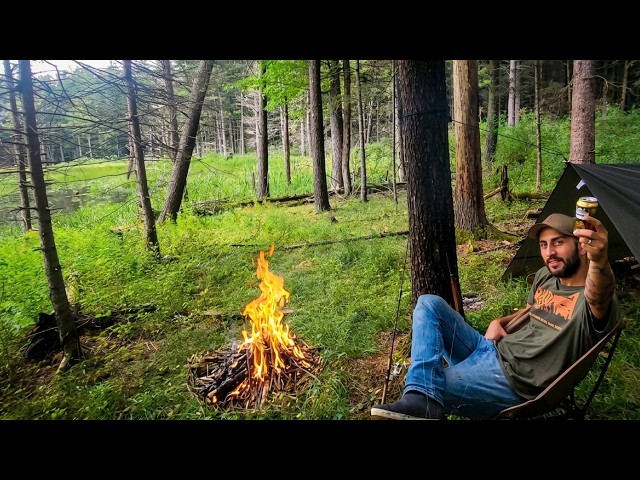 Solo Camping at an Isolated Pond Found on Google Maps