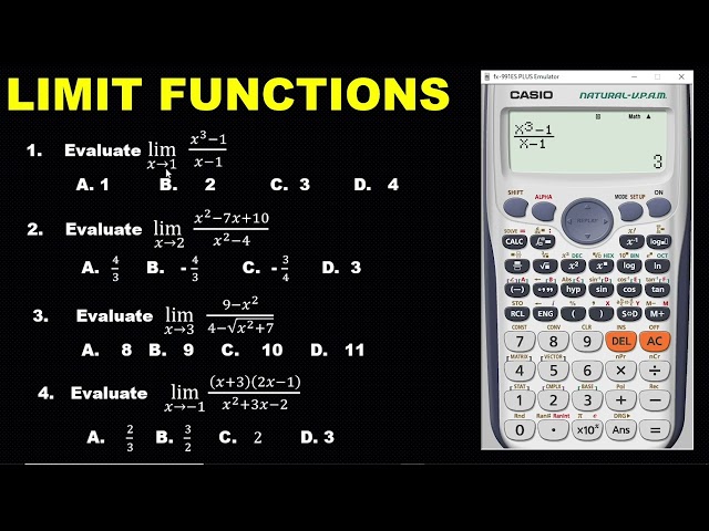 DIFFERENTIATION 1: HOW TO USE CASIO CALCULATOR TO FIND THE DERIVATIVE OF A LIMIT FUNCTIONS